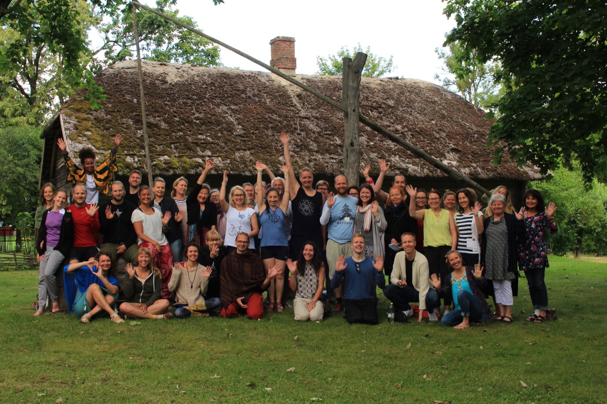 A training group in Latvia